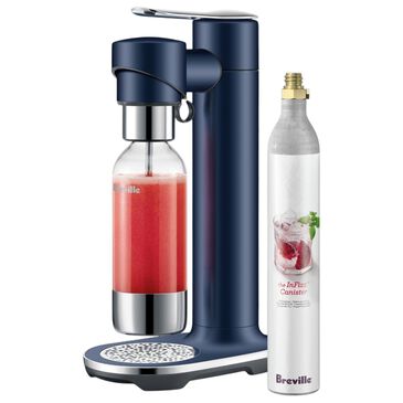 Breville InFizz Fusion 1-Liter Sparkling Water, Soda and Carbonated Beverage Maker with CO2 Canister in Damson Blue, , large