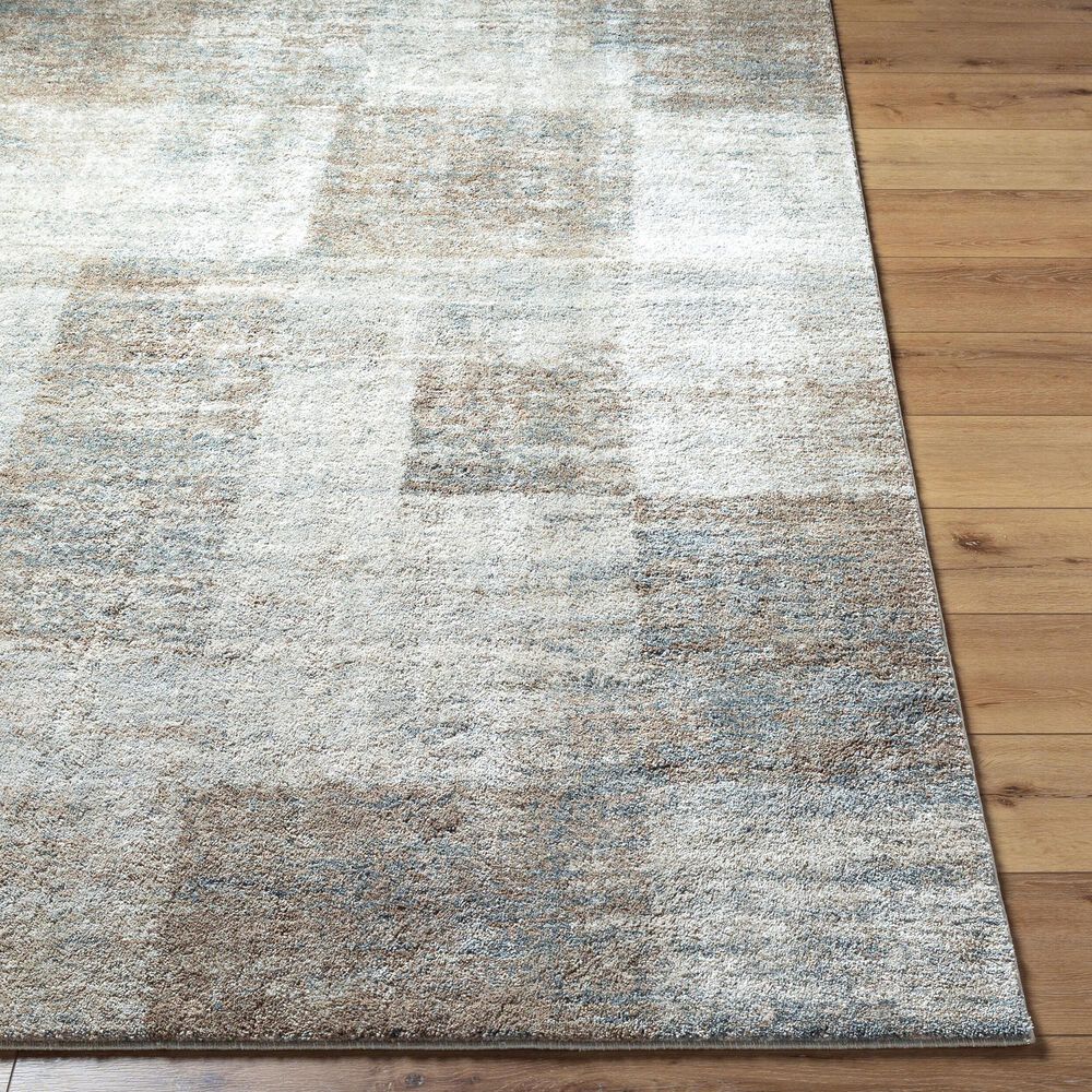 Surya Avellino 2&#39; x 2&#39;11&quot; Light Beige, Tan, Light Gray, Gray and Deep Teal Area Rug, , large