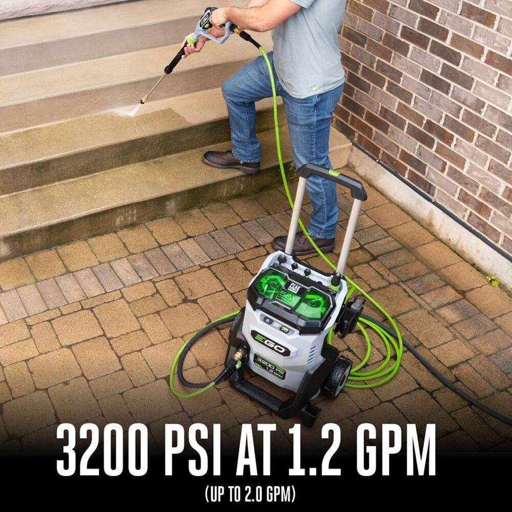 EGO Power+ 3200 PSI Pressure Washer in Gray and Green, , large