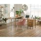 Sauder Coral Cape L-Shaped Desk in Sindoori Mango and Satin Gold, , large