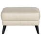 Chateau d"Ax Leather Ottoman in Beige, , large