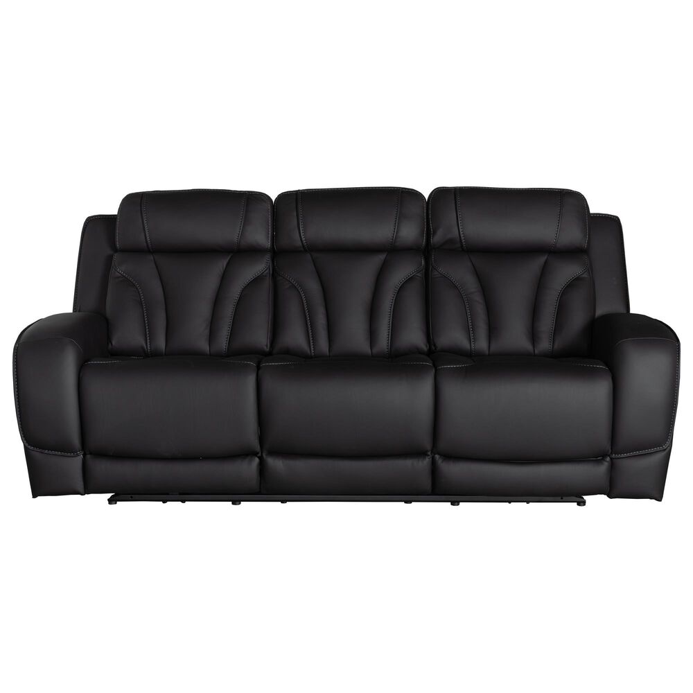 Interlochen Power Reclining Sofa with Power Headrest in Blanca Jet Black, , large