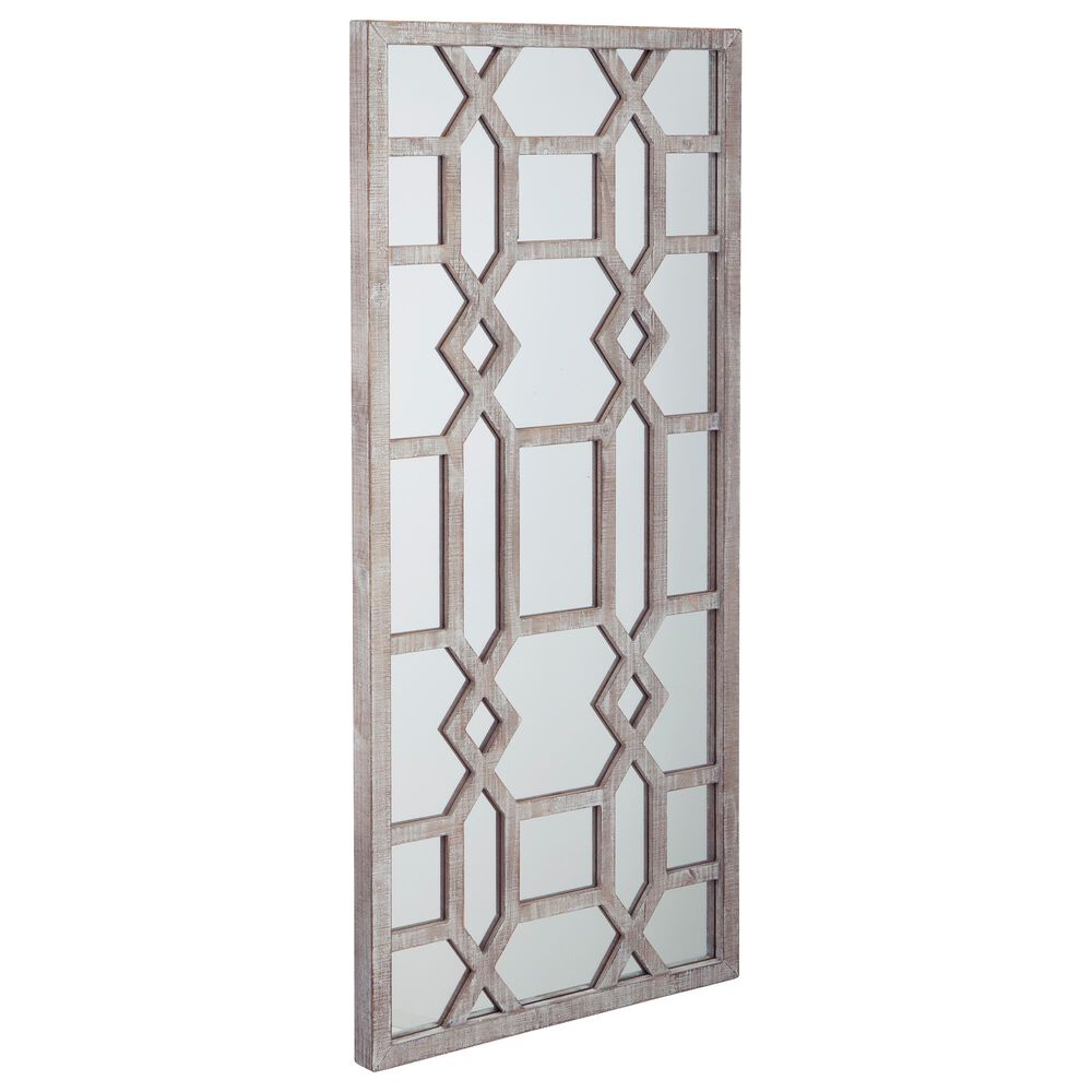 Signature Design by Ashley Leora Accent Mirror in Antique Gray, , large