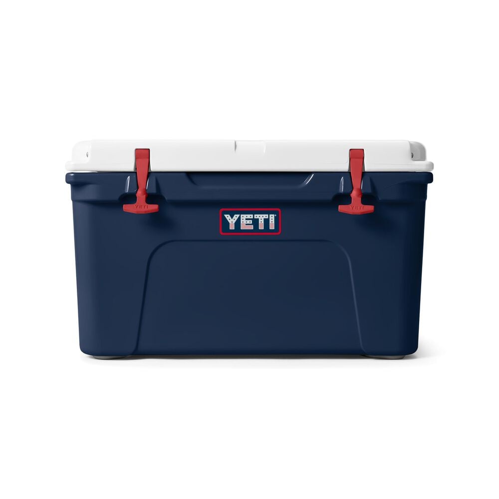 YETI Tundra 45 Hard Cooler in Patriotic Navy/Rescue Red/White, , large