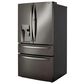 LG 30 Cu. Ft. Smart wi-fi Enabled Refrigerator with Craft Ice™ Maker in Black Stainless Steel, , large