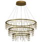 Golden Lighting Lucerna 3-Tier 1-Light LED Chandelier in Gold, , large