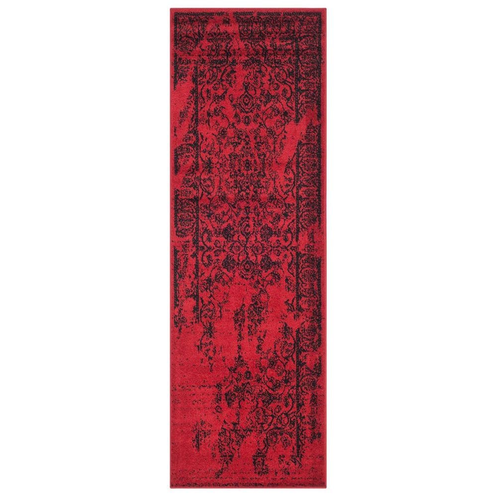Safavieh Adirondack ADR101F-216 2"6" x 16" Red/Black Runner, , large