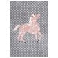 Safavieh Carousel 8" x 10" Grey, Ivory and Pink Kids   Area Rug, , large