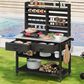 HOMLUX 65" Outdoor Potting Bench Table in Black, , large