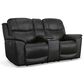 Flexsteel Crew 3-Piece Power Reclining Living Room Set in Raven Black, , large