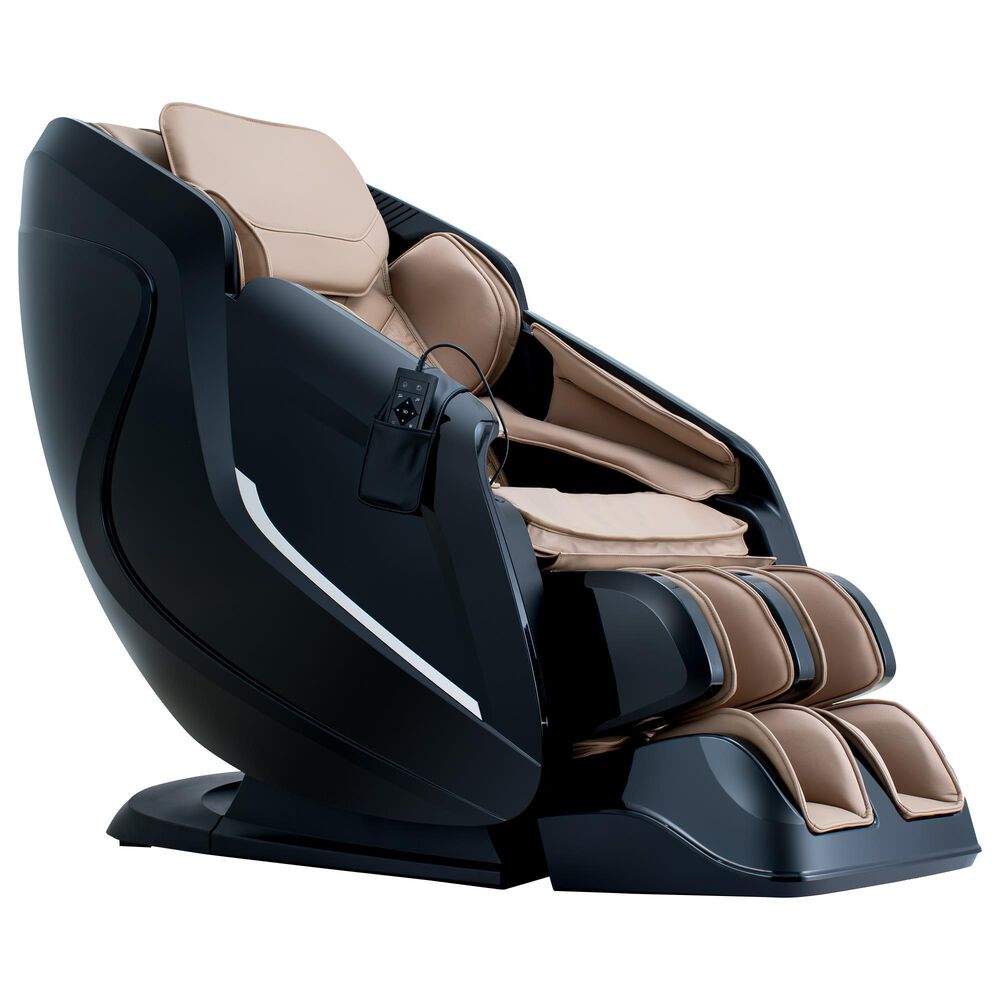 Cozzia Shiatsu Massage Chair with 2D Li Flex Track in Champagne, , large