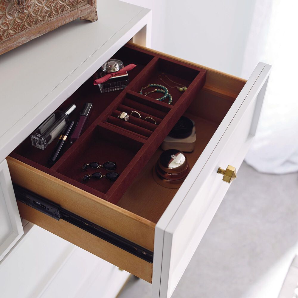 Legacy Classic Chelsea 9-Drawer Bureau in White and Gold, , large