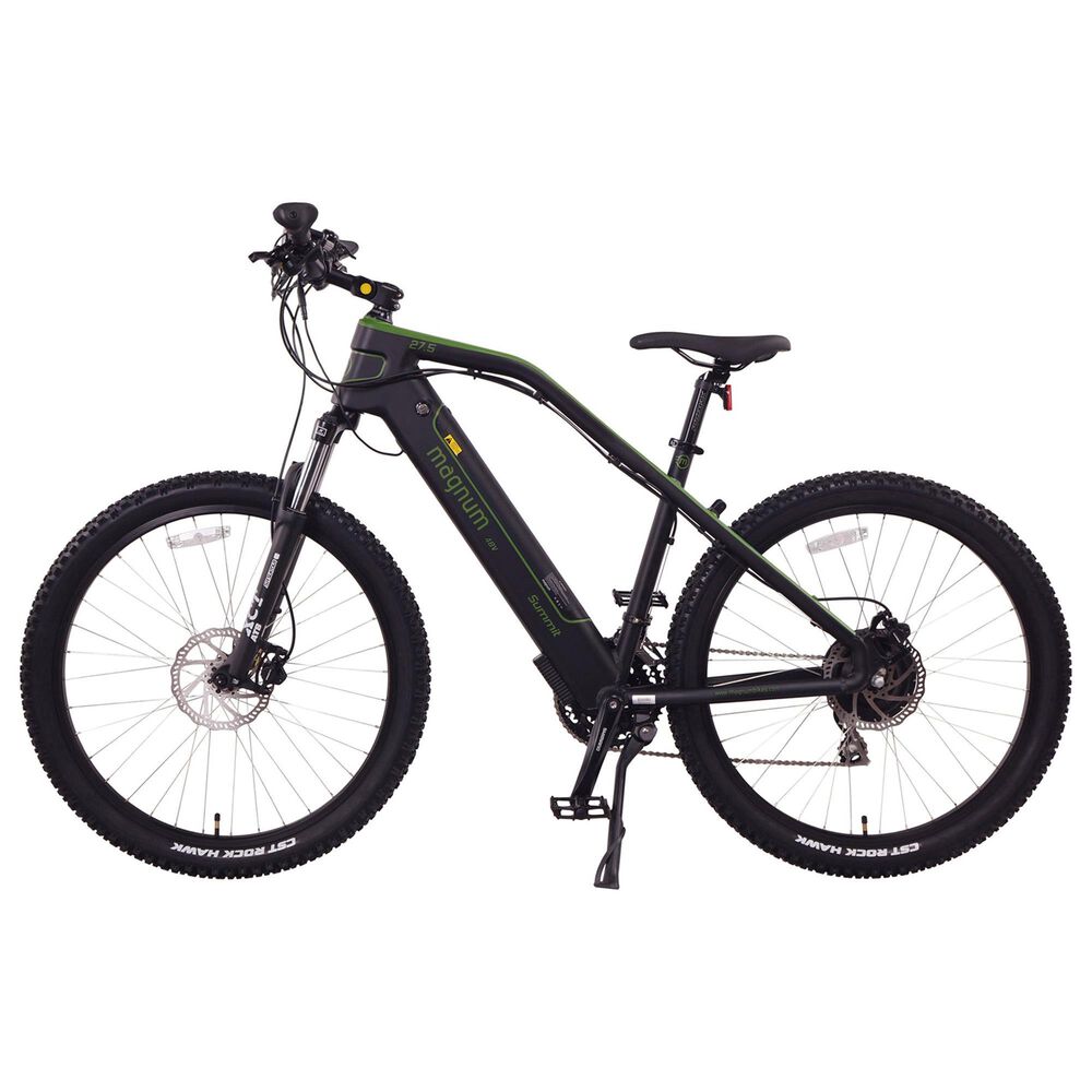 Magnum Summit Electric Mountain Bike in Black and Green, , large