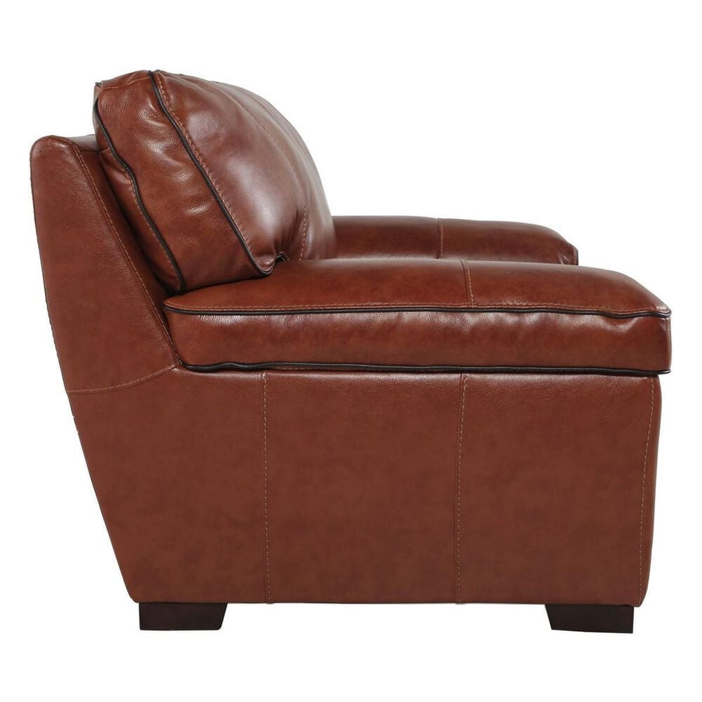 Sienna Designs Macco Leather Arm Chair in Chestnut, , large