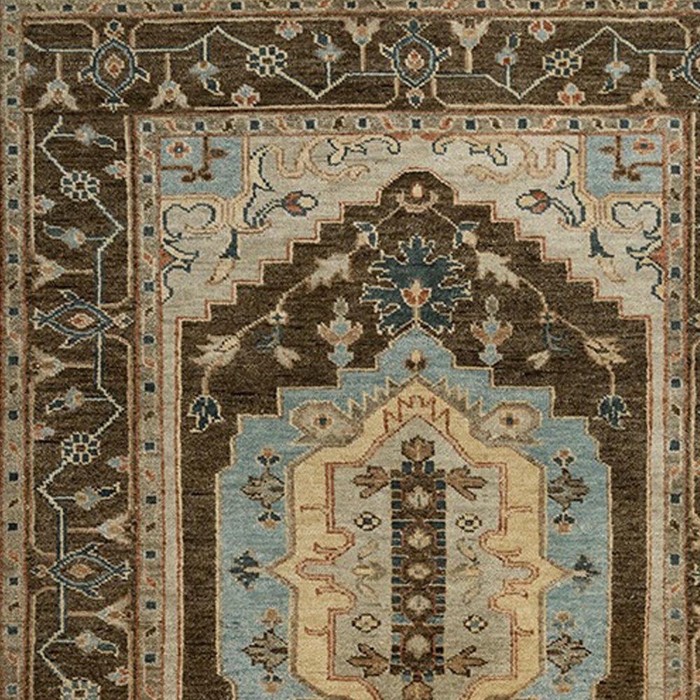 RIZZY Belmont 10&#39; x 14&#39; Dark Brown and Light Blue Area Rug, , large