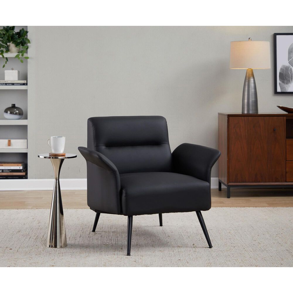 Lumisource Petal Accent Chair in Black, , large