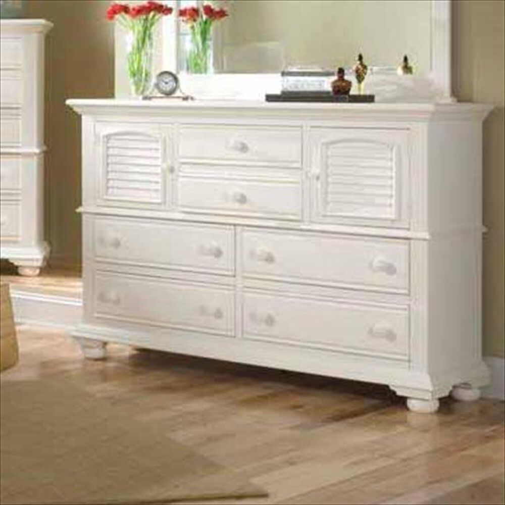 Springmeier Cottage Traditions 6-Drawer High Dresser in Eggshell White, , large