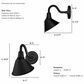 Hunter Cassius 1-Light Outdoor Small Wall Light in Matte Black, , large