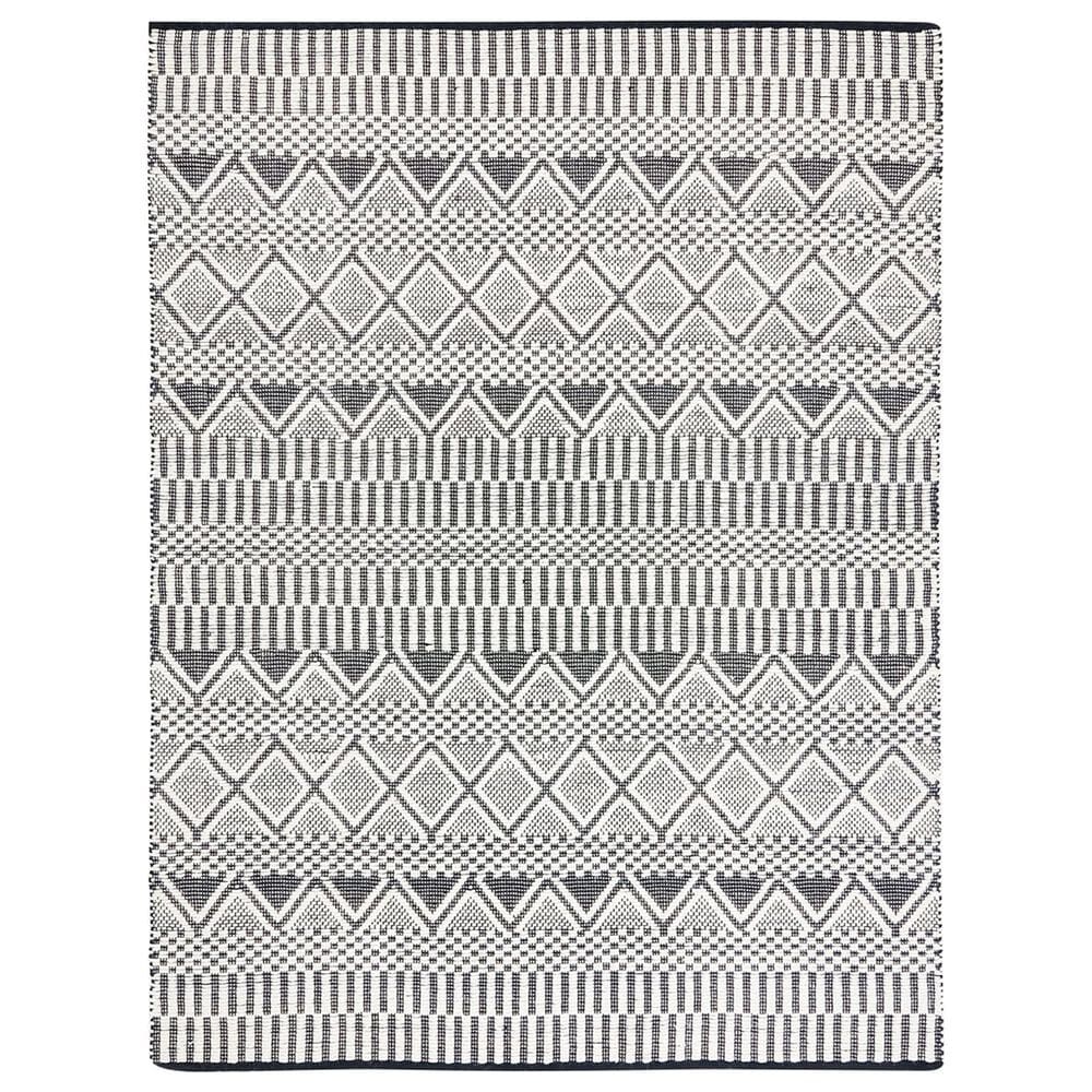 Safavieh Natura NAT853A 9" x 12" Ivory and Black Area Rug, , large