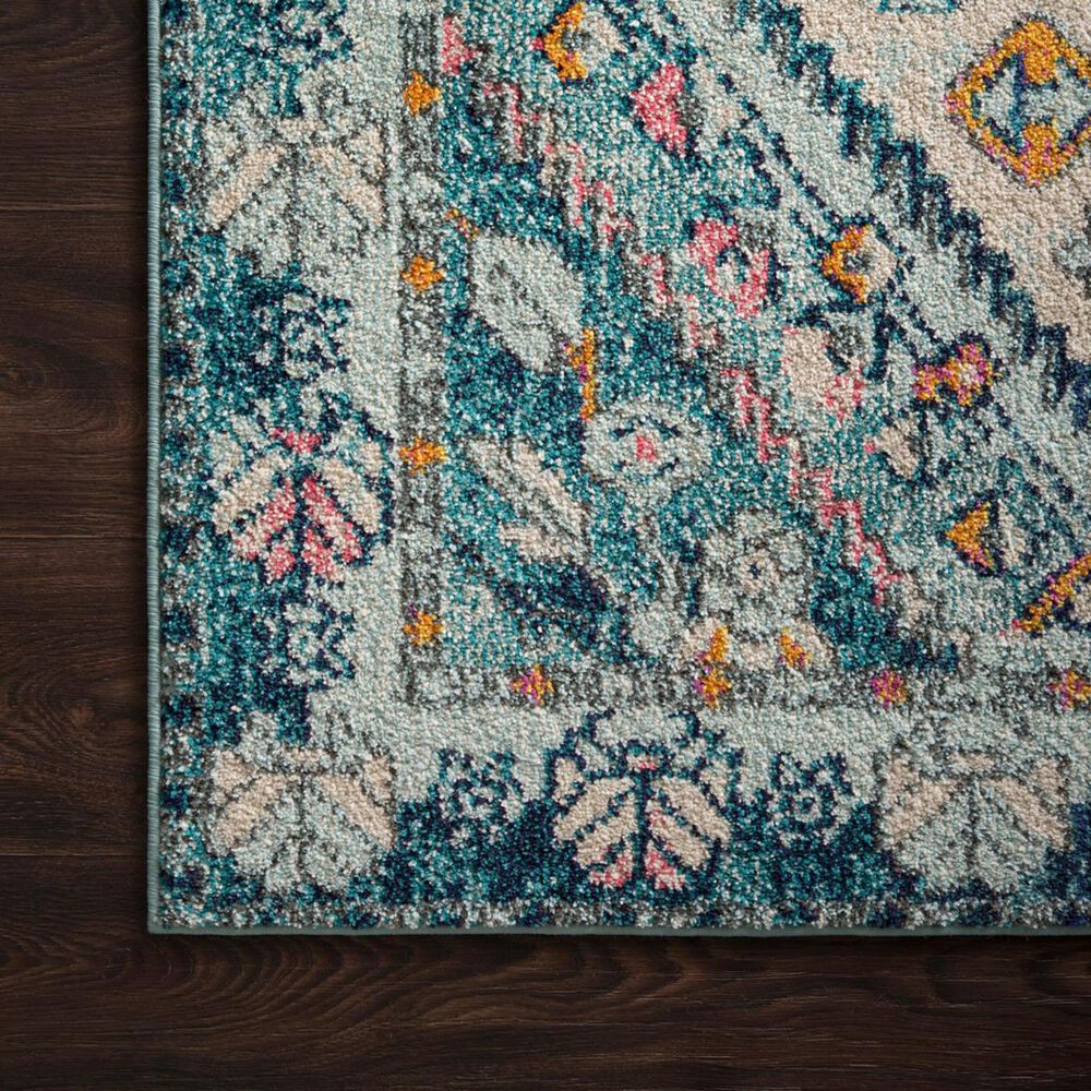 Loloi II Nadia NN-03 6&#39;7&quot; x 9&#39;2&quot; Aqua and Navy Area Rug, , large