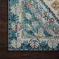 Loloi II Nadia NN-03 6"7" x 9"2" Aqua and Navy Area Rug, , large