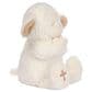 Lambs & Ivy Heaven Sent Plush Lamb - Mary in White and Taupe, , large