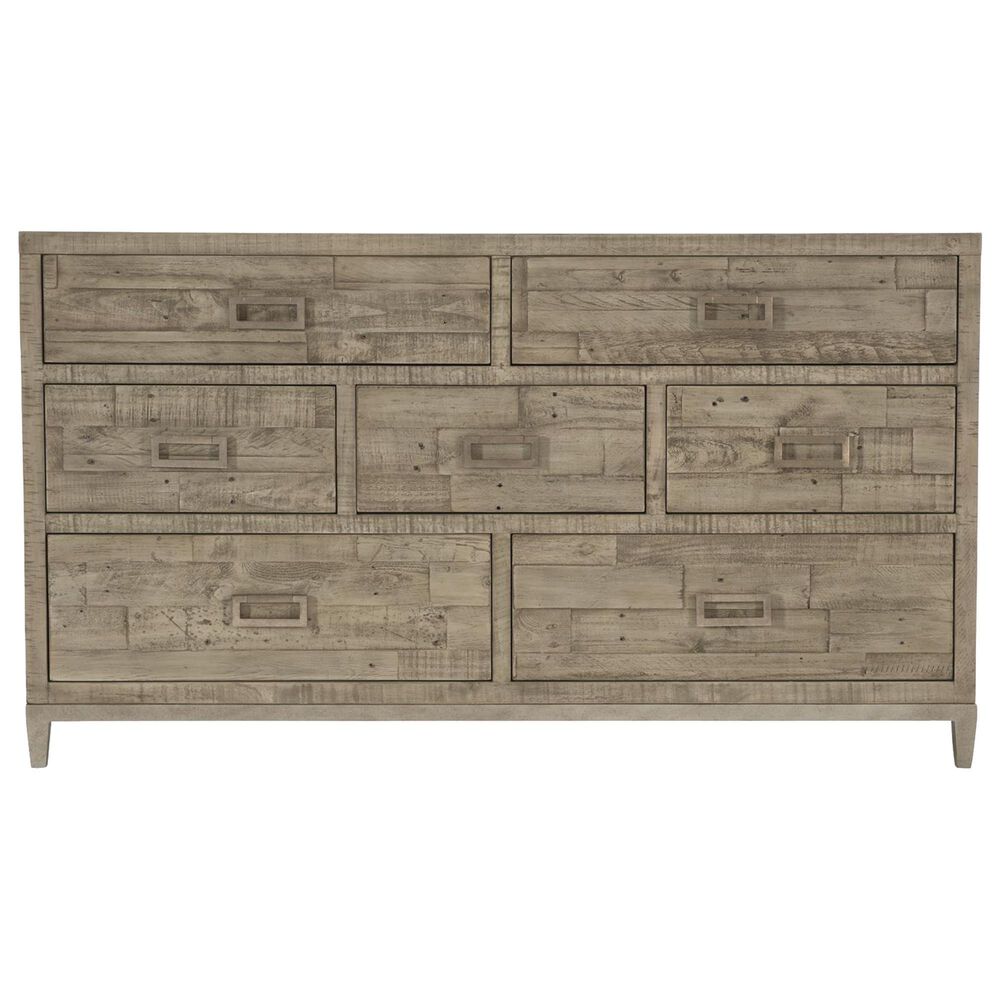 Bernhardt Highland Park Shaw 7-Drawer Dresser in Morel and Glazed Silver, , large