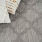 Nourison Easy Care 6" x 9" Silver Grey Indoor/Outdoor Area Rug, , large