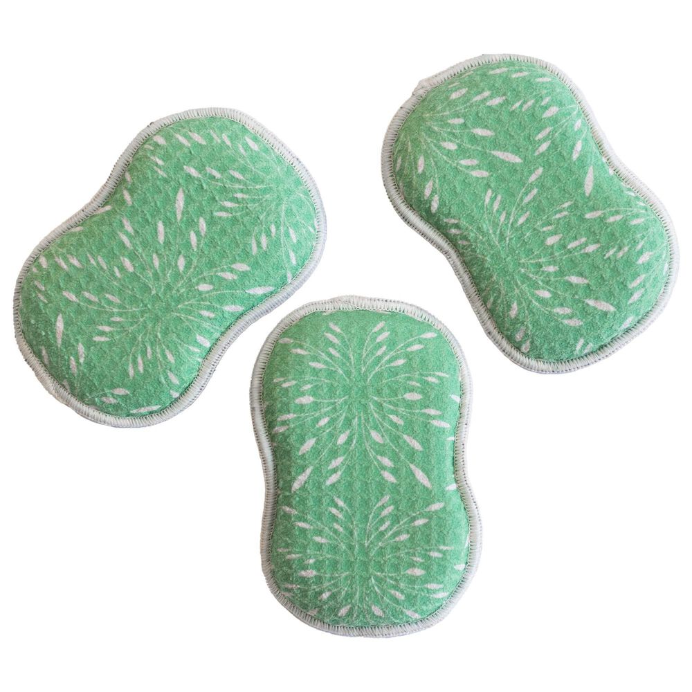 Once Again Home New Bloom Reusable Sponges in Papyrus Cream (Set of 3), , large