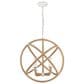 Golden Lighting Marina 4-Light Chandelier in Natural White, , large