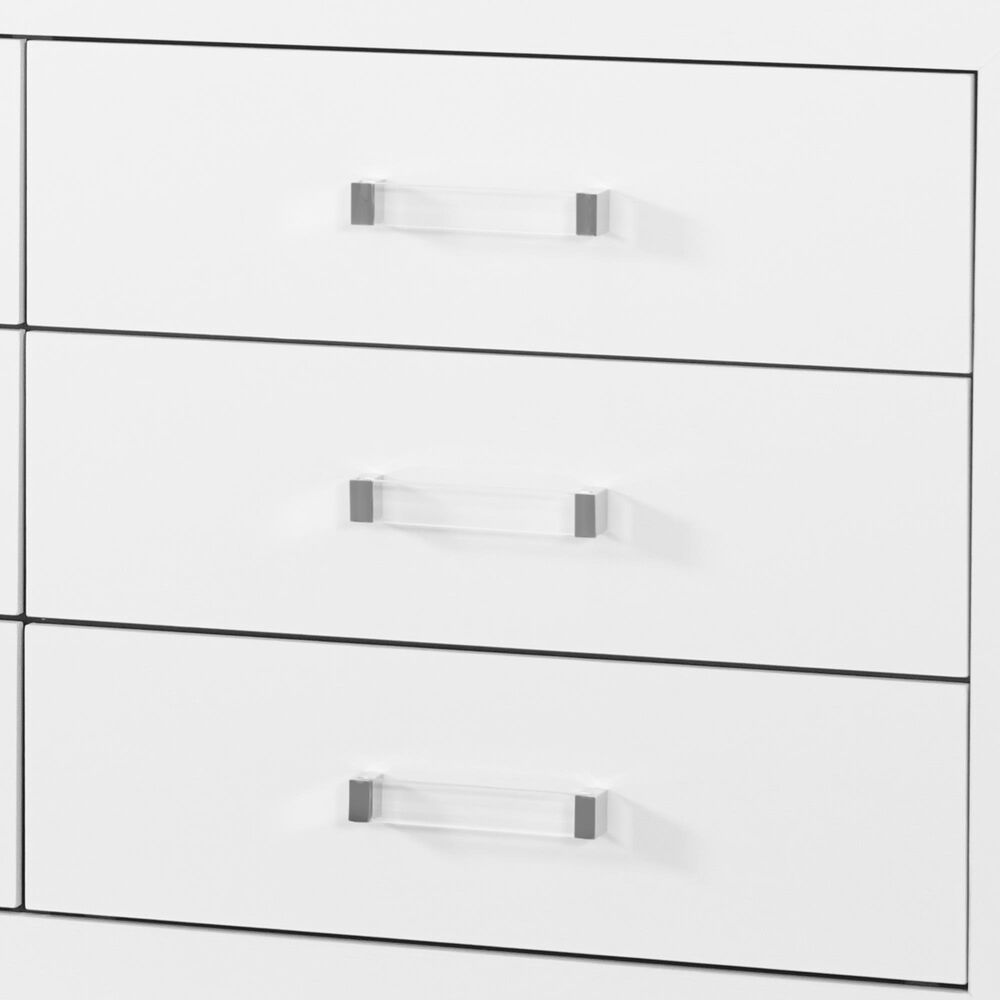 Global Furniture USA Luccia 6-Drawer LUCCIA Dresser in White, , large