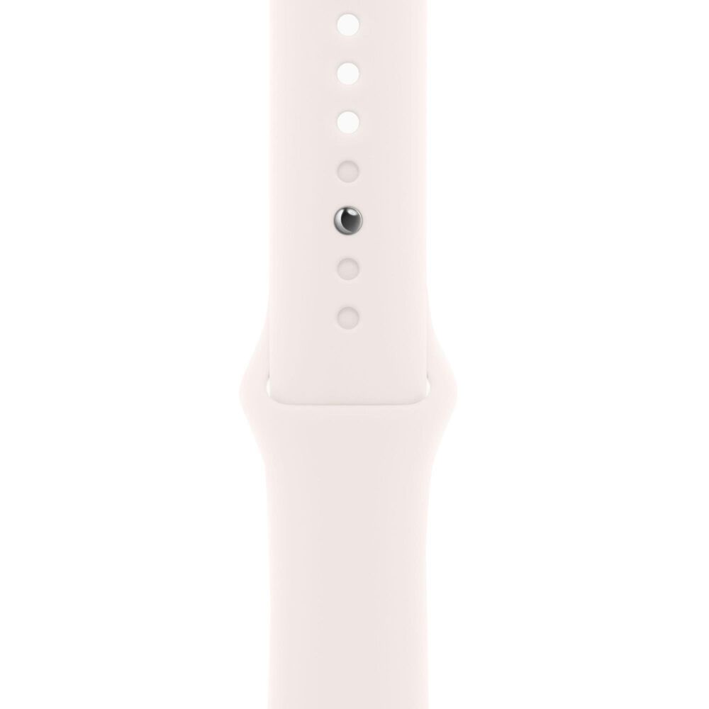 Apple Watch Series 10 GPS + Cellular 46mm Rose Gold Aluminum Case with Light Blush Sport Band - S/M, , large