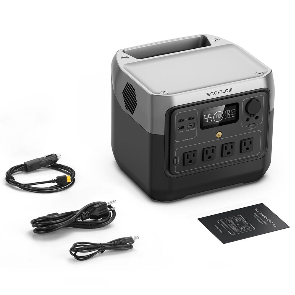 Ecoflow River 2 Pro 768Wh Portable Power Station in Black, , large