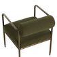 Club Collection By Sunpan Ajani Arm Chair with Copenhagen Olive Cushion in Antique Brass, , large