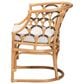Baxton Studio Aster Rattan Arm Chair in White, , large