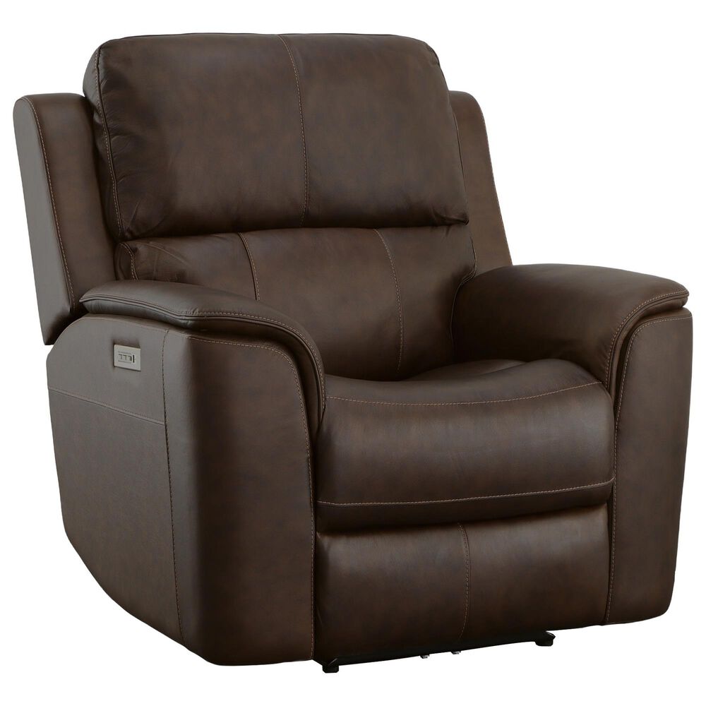 Flexsteel Henry 2-Piece Power Reclining Sofa and Recliner in Burnt Umber Brown, , large