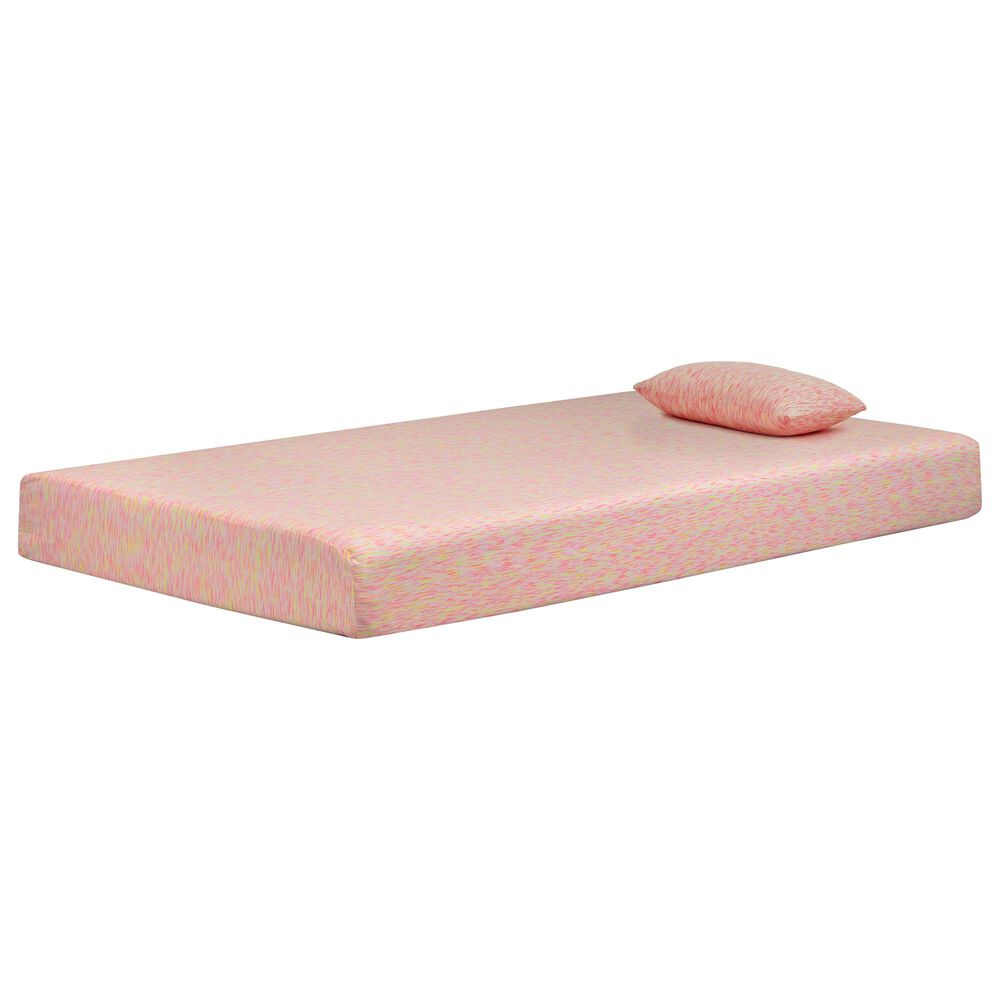 Sierra Sleep iKidz Twin Mattress and Pillow in Pink, , large