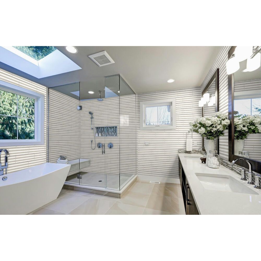 Emser Tubage White 7&quot; x 16&quot; Porcelain Tile, , large
