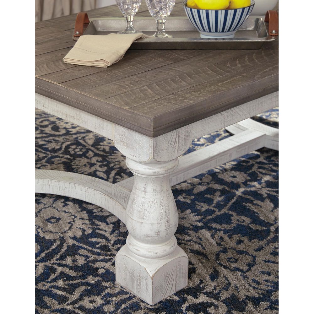 Ashley Havalance Rectangular Cocktail Table in Gray and White, , large