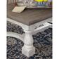 Ashley Havalance Rectangular Cocktail Table in Gray and White, , large