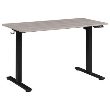 OSP Home Primo 48" Electric Sit and Stand Desk in Black and Light Gray, , large