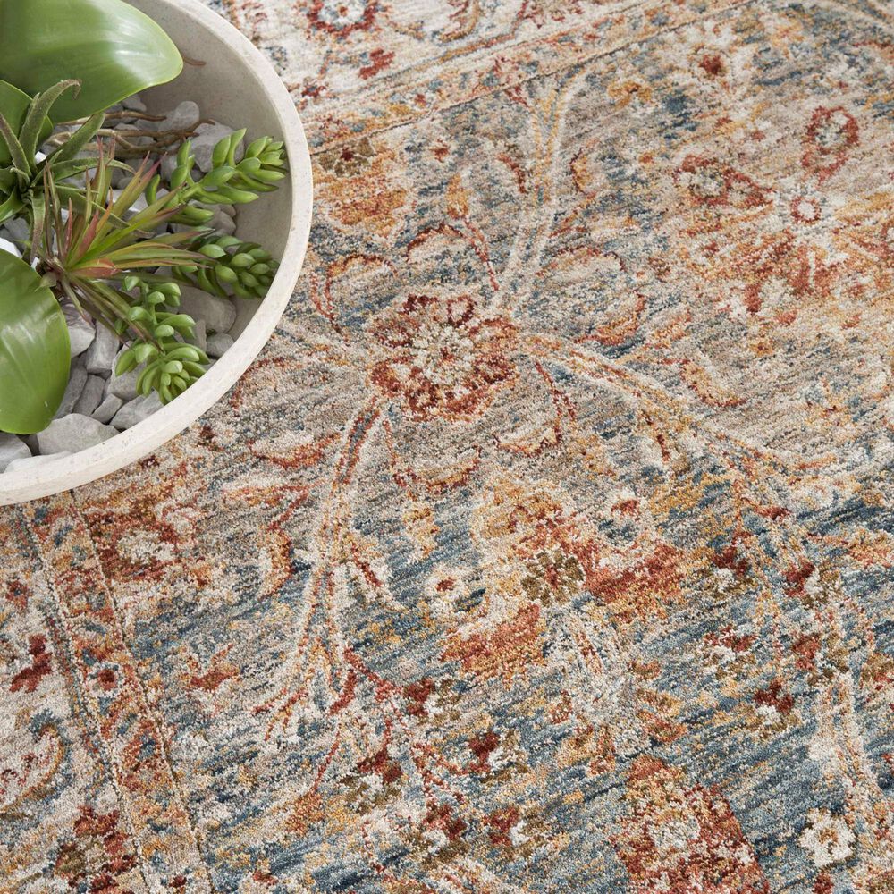 Nourison Sahar SHR03 7&#39;10&quot; x 10&#39;4&quot; Blue Area Rug, , large