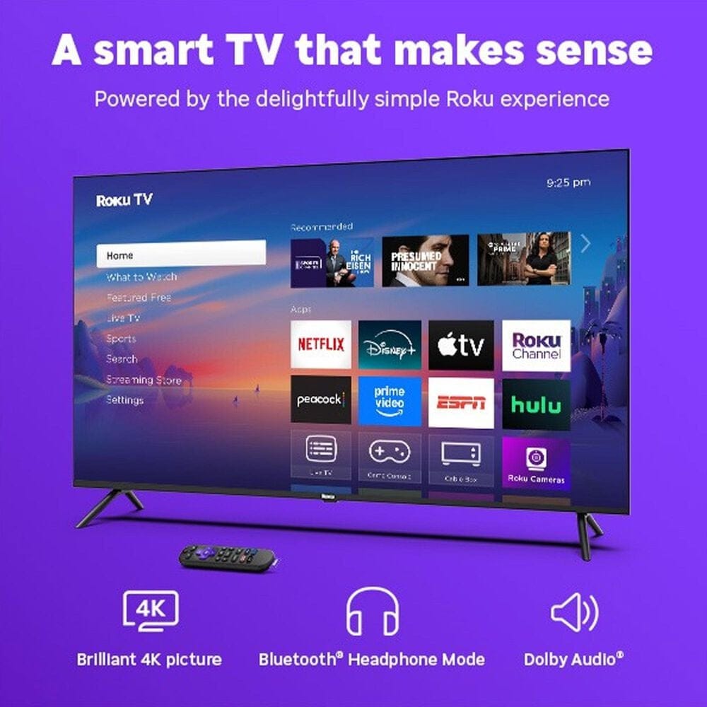 Roku 43&quot; Class Select Series 4K LED in Black - Smart TV, , large
