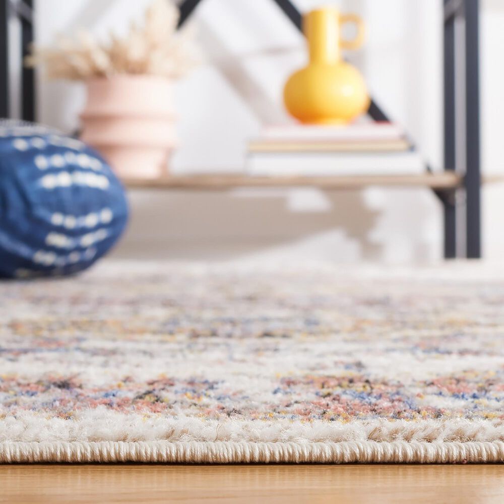 Safavieh Astoria Oriental 2&#39;2&quot; x 8&#39; Ivory, Blue and Rust Runner, , large