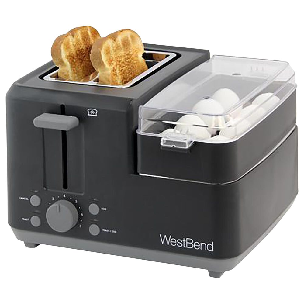 West Bend 2-Slice Breakfast Station in Black, , large