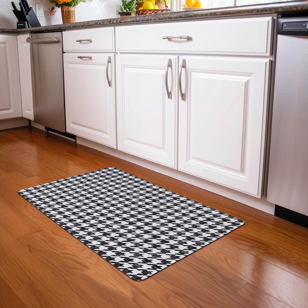 Dalyn Rug Company Hinton 1&#39;8&quot; x 2&#39;6&quot; Black Indoor/Outdoor Area Rug, , large