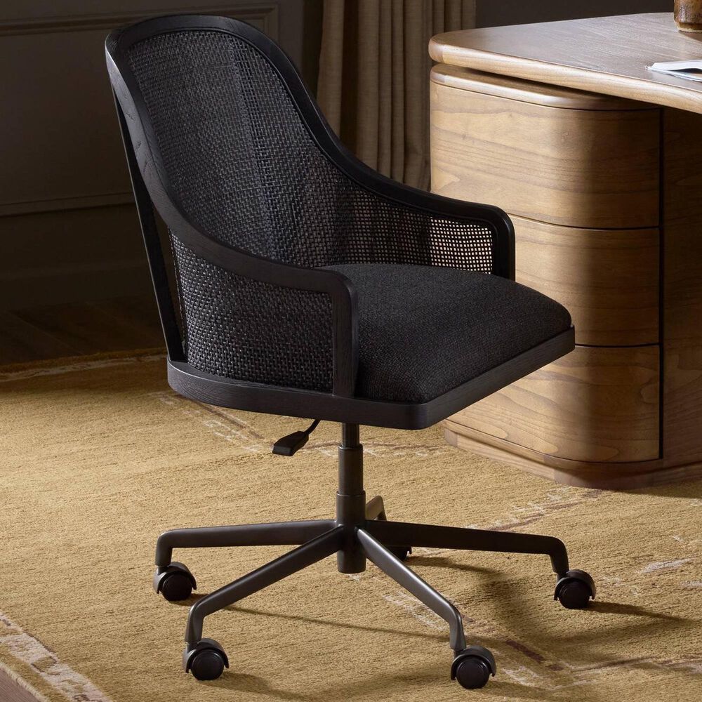 Four Hands Mischa Desk Chair-Gibson Black, , large