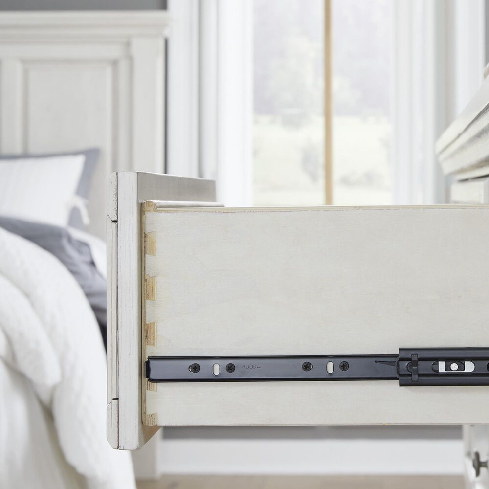 Ashley Robbinsdale King Storage Bed and Two Nightstands in Antique White, , large