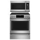 Cafe 2-Piece Kitchen Package with 30" Slide-In Range and 1.7 Cu. Ft. Microwave Oven in Stainless Steel, , large