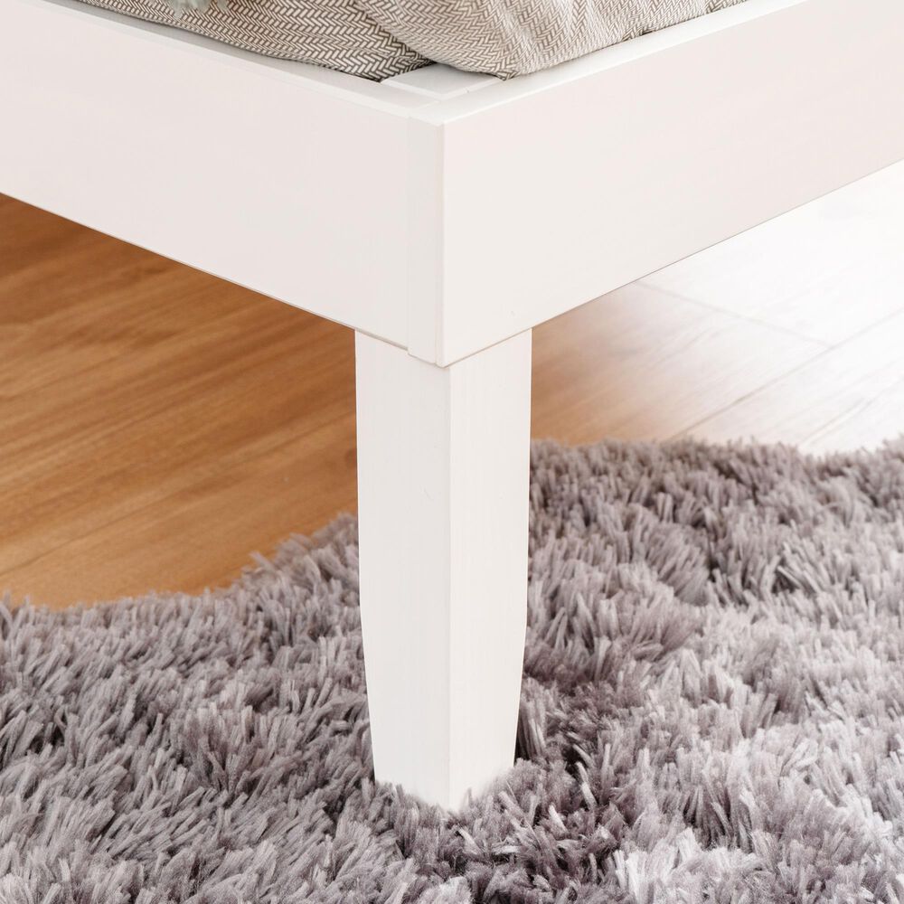 Linon Home Decor Polly Twin Platform Bed in Bold White, , large